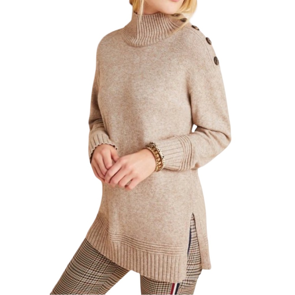 Anthropologie Margarita Tunic Mock‎ Neck Sweater (XSP)